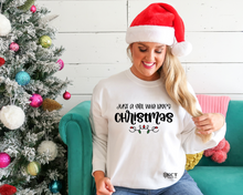 Load image into Gallery viewer, Just a Girl Who Loves Christmas - Unisex Crewneck

