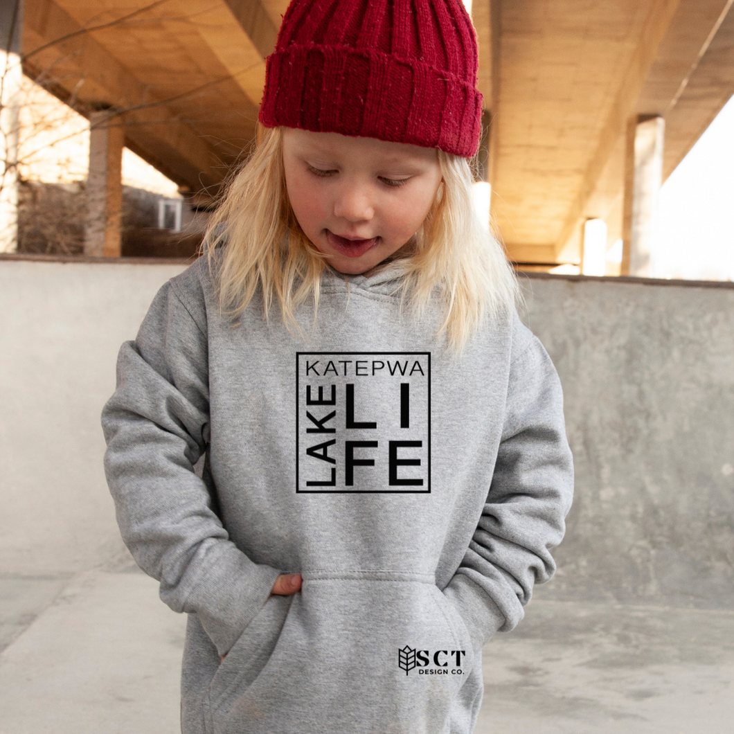 Katepwa Lake Life {box design} - Toddler Hoodie
