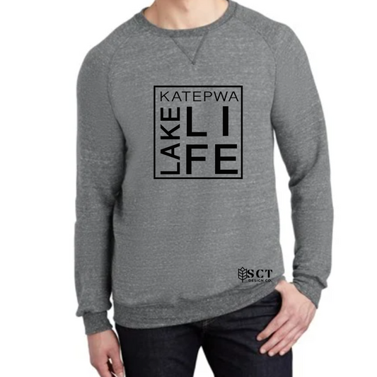 Katepwa Lake Life {box design} - Vintage - Unisex Crewneck