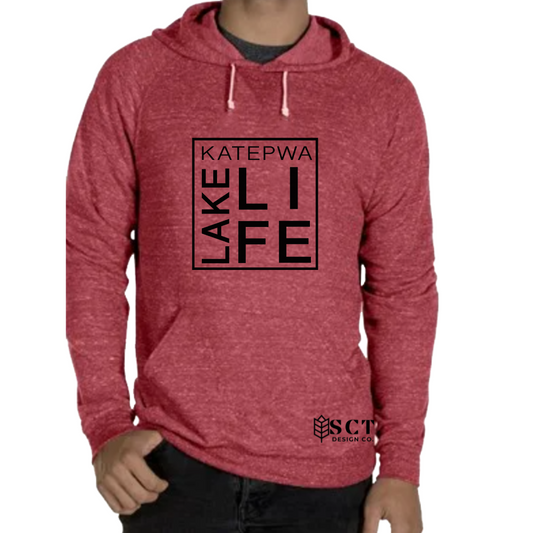 Katepwa Lake Life {box design} - Vintage - Unisex Hoodie