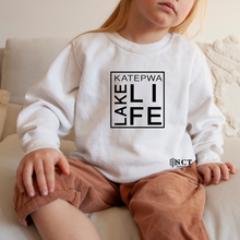 Load image into Gallery viewer, Katepwa Lake Life {box design} - Toddler Crewneck
