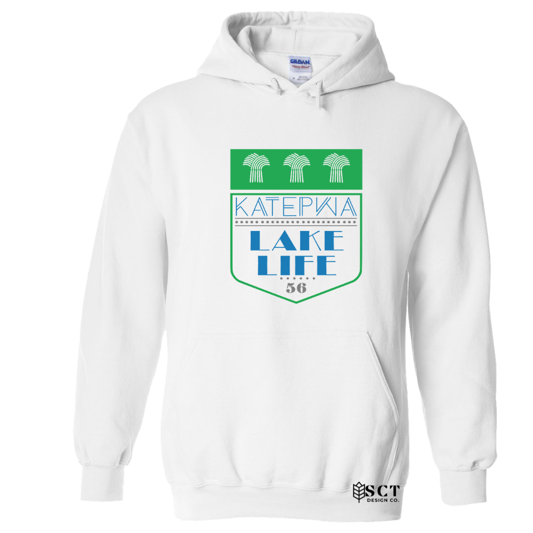 Katepwa Lake Life {highway 56 multi-colour} - Unisex hoodie