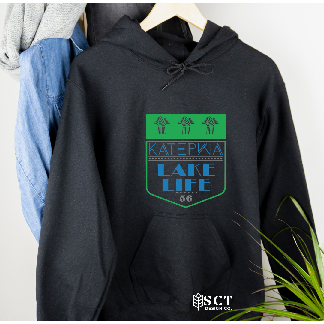 Katepwa Lake Life {highway 56 multi-colour} - Unisex hoodie
