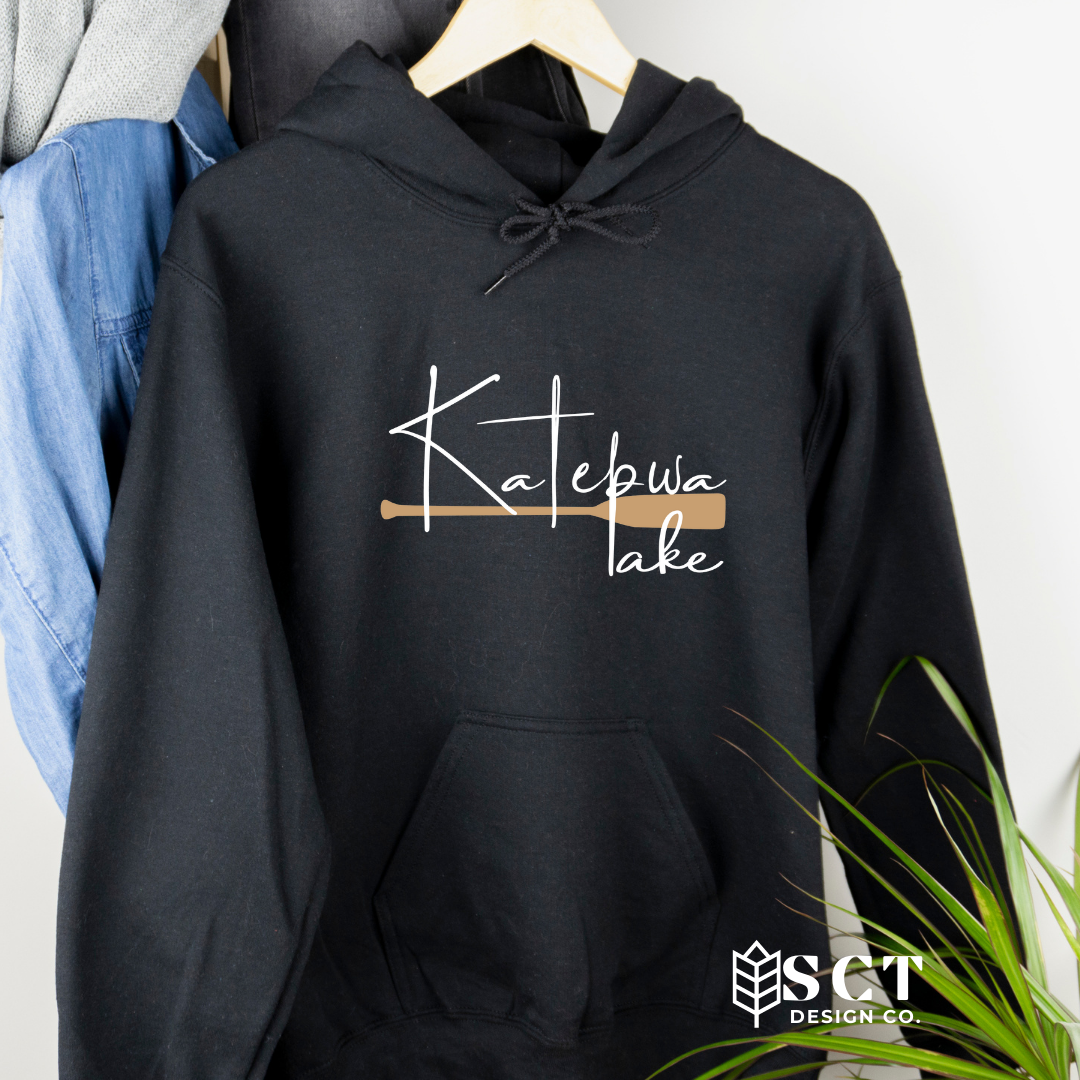 Katepwa Lake Script {Paddle} - Unisex Hoodie