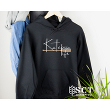 Load image into Gallery viewer, Katepwa Life Script With One Paddle/Oar [7]- Unisex hoodie
