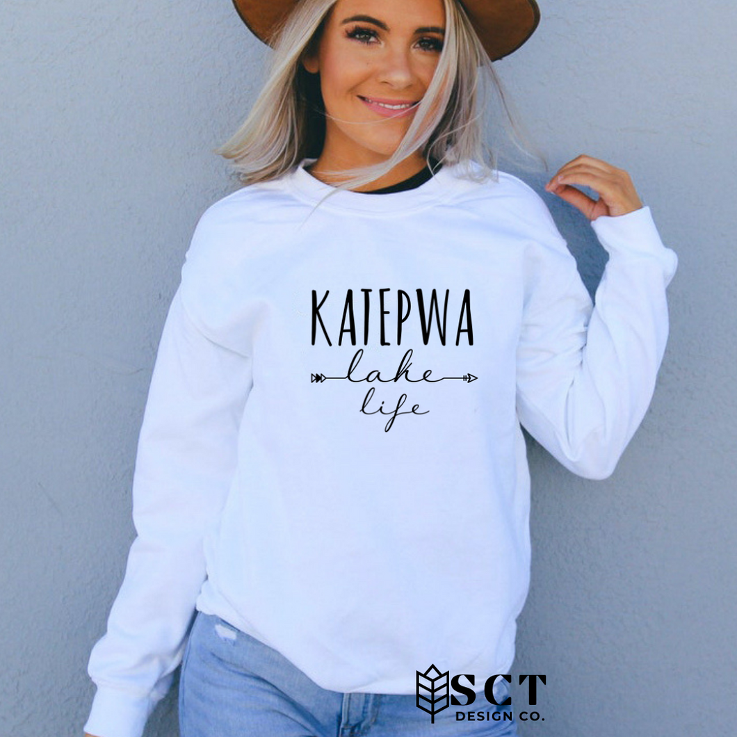 Katepwa Lake Life Script - Unisex Crewneck