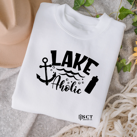 Lake Aholic {water bottle} - Unisex Crewneck