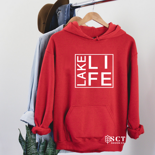 Lake Life {box design} - Unisex Bunnyhug/Hoodie