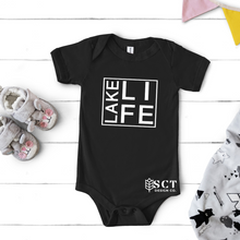 Load image into Gallery viewer, Lake Life {box} - Infant diaper shirt
