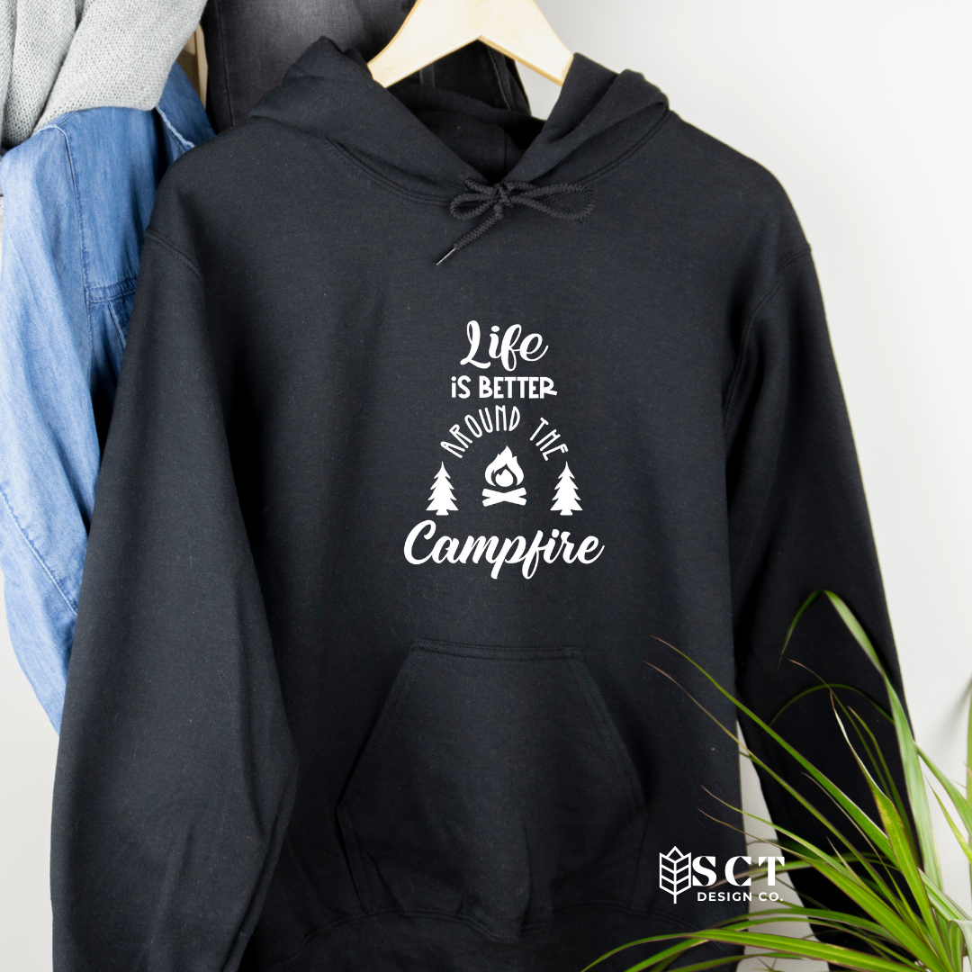 Life is better around the campfire Unisex Bunnyhug Hoodie SCT