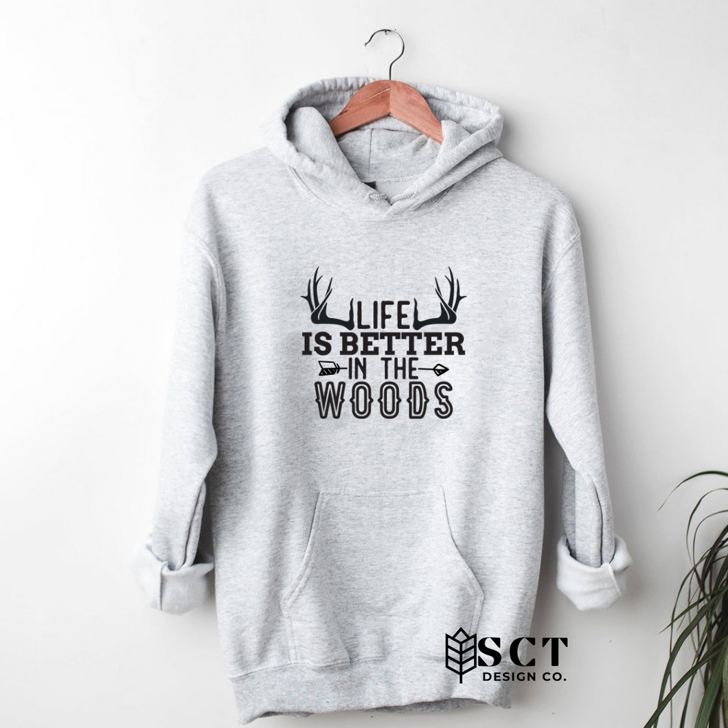 Life Is Better In The Woods - Unisex Bunnyhug/Hoodie