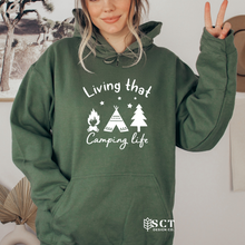 Load image into Gallery viewer, Living that camping life - Unisex Hoodie
