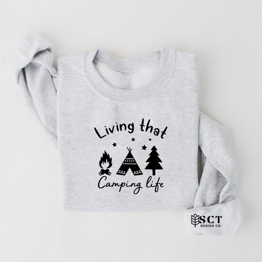 Living that camping life - Unisex Crewneck
