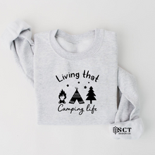 Load image into Gallery viewer, Living that camping life - Unisex Crewneck
