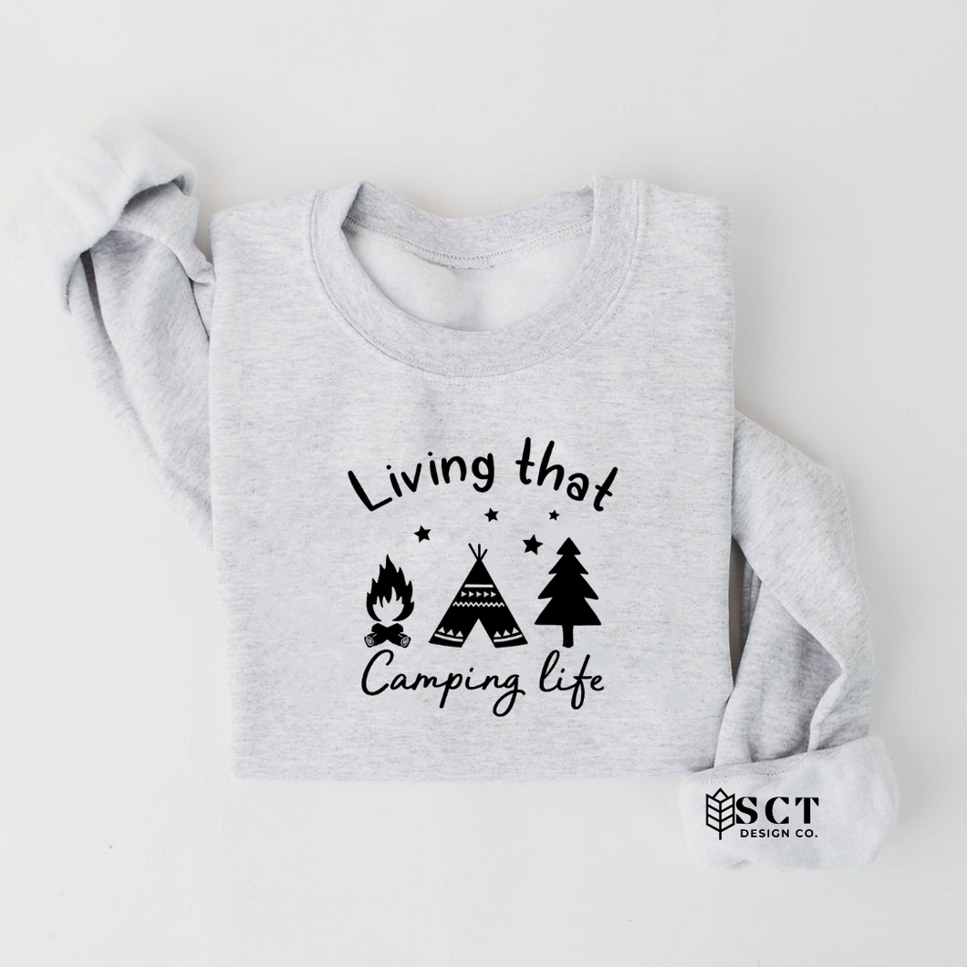 Living that camping life - Unisex Crewneck