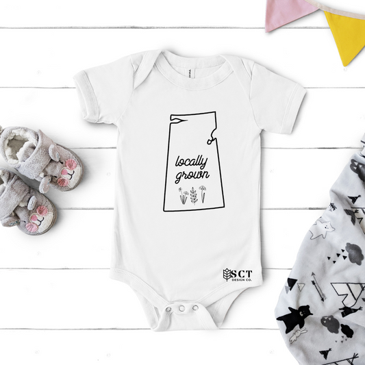 Locally grown - Infant diaper shirt