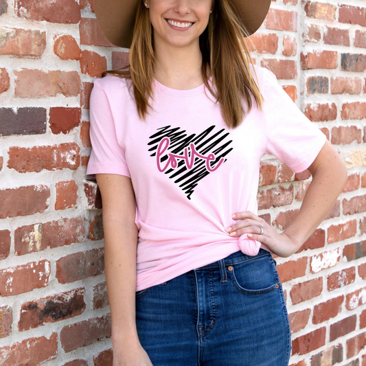 Love {Scribble heart} - Unisex Tee