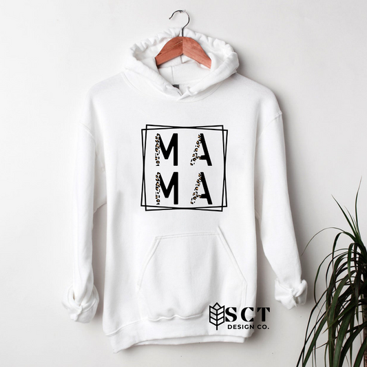 Mama {Leopard} - Unisex Bunnyhug/Hoodie