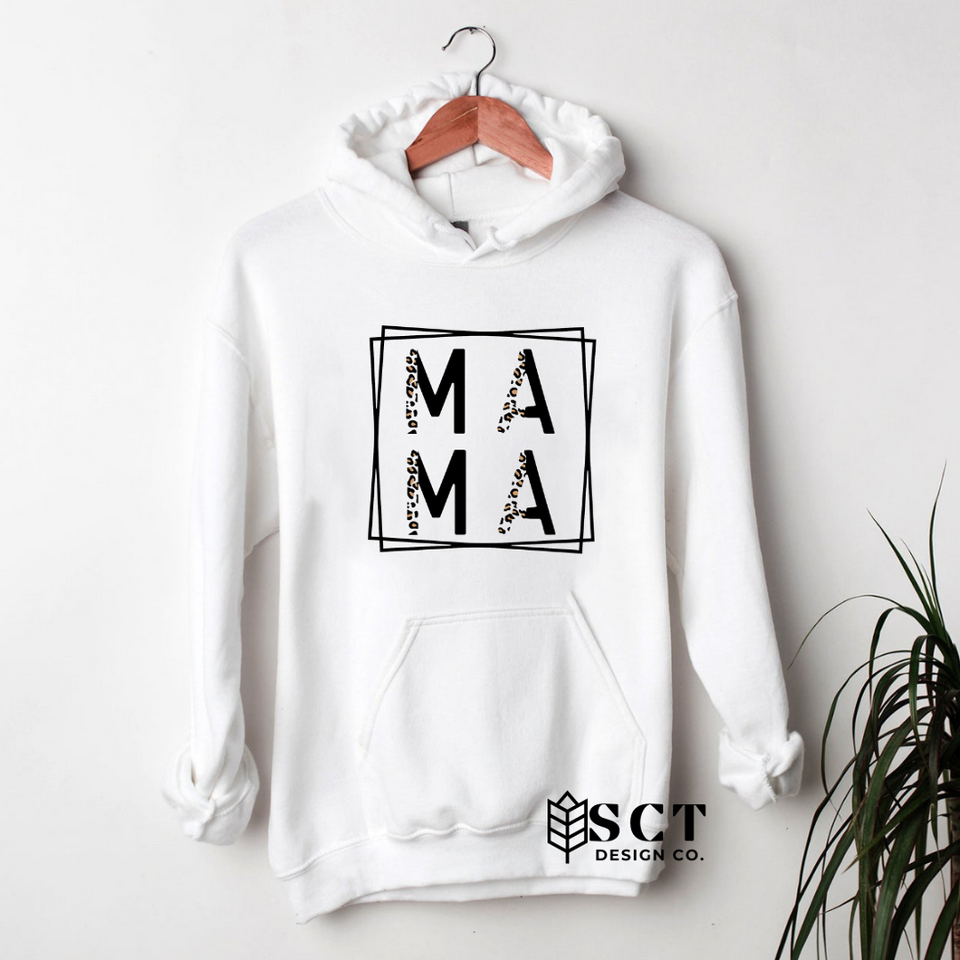 Mama {Leopard} - Unisex Bunnyhug/Hoodie