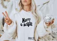 Load image into Gallery viewer, Merry &amp; Bright - Unisex Tee
