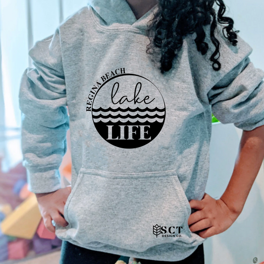 Regina Beach Lake Life {waves} - Youth hoodie