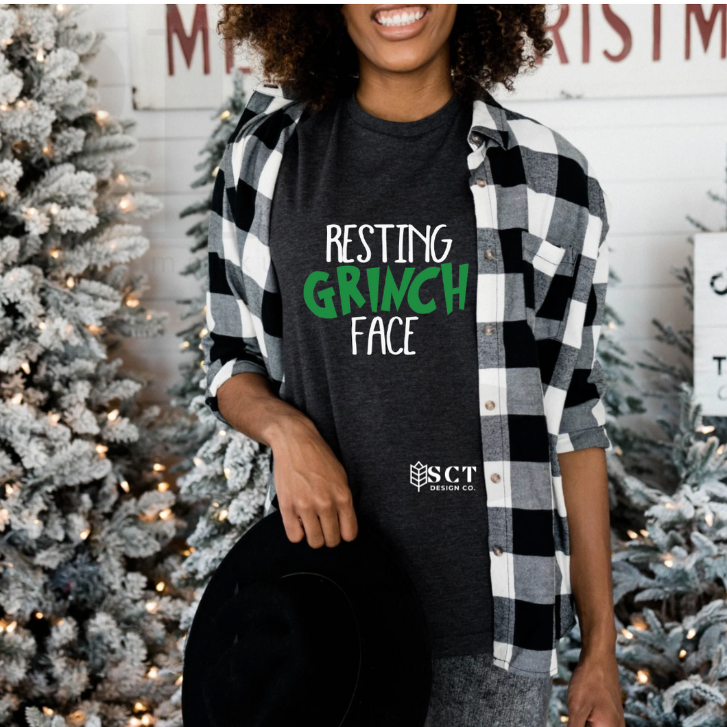 Resting Grinch face - Unisex tee