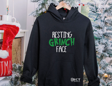 Load image into Gallery viewer, Resting Grinch Face - Unisex Hoodie
