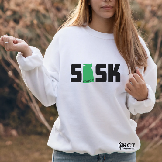 Sask Made {map} - Unisex Crewneck