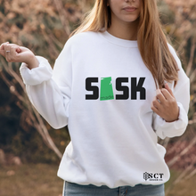 Load image into Gallery viewer, Sask Made {map} - Unisex Crewneck
