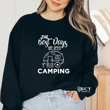 Load image into Gallery viewer, The best days are spent camping - Unisex Crewneck
