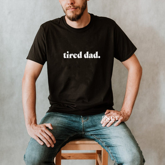 tired dad. - Unisex Tee