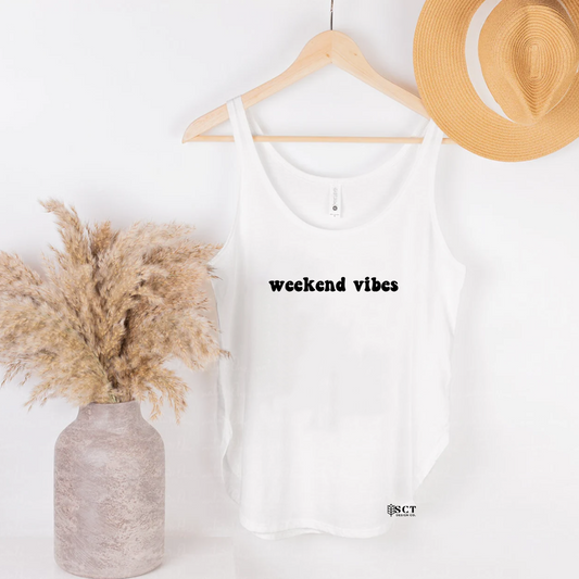 weekend vibes - Ladies Racerback Tank